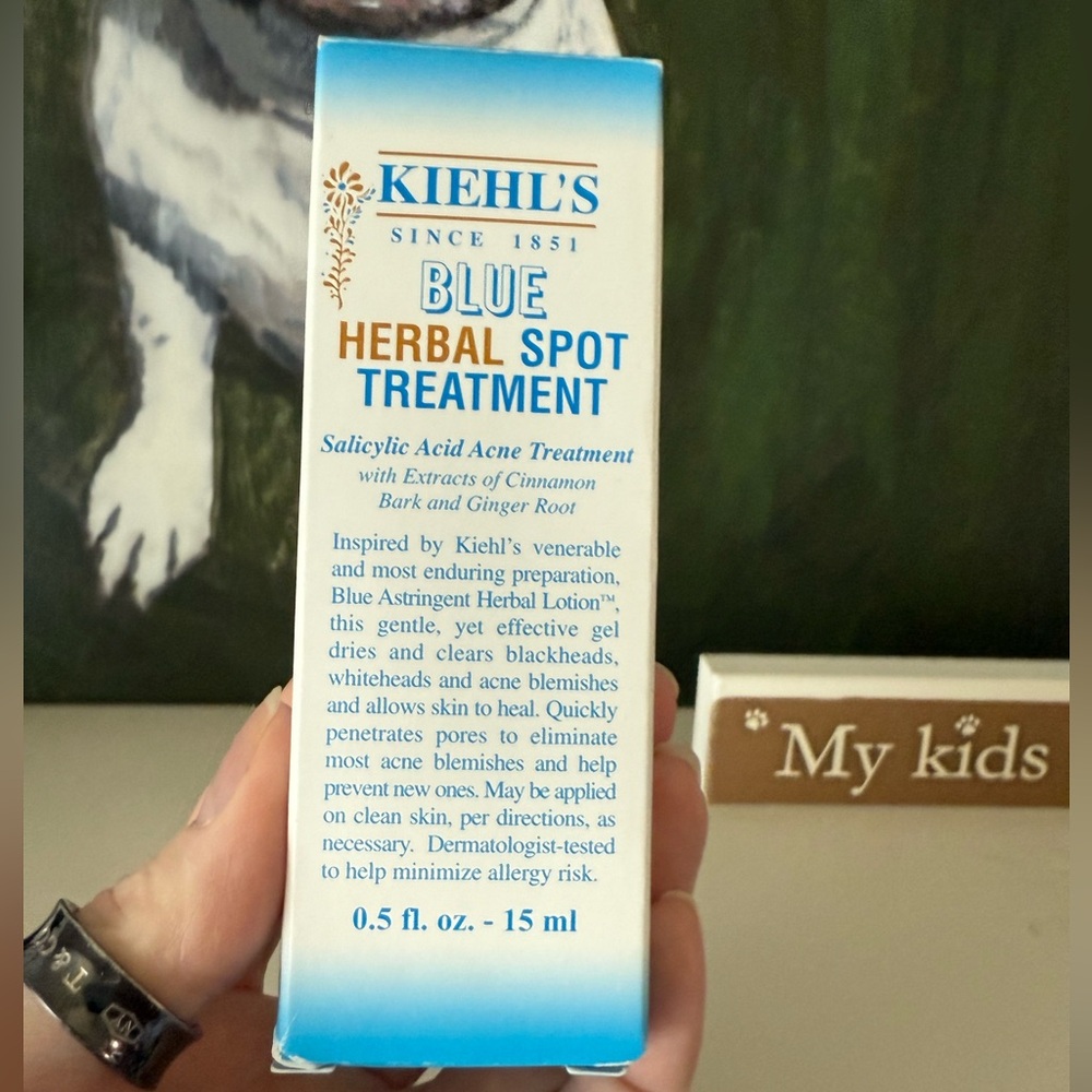 NWT Kiehl's Blue Herbal Spot Treatment; discontinued